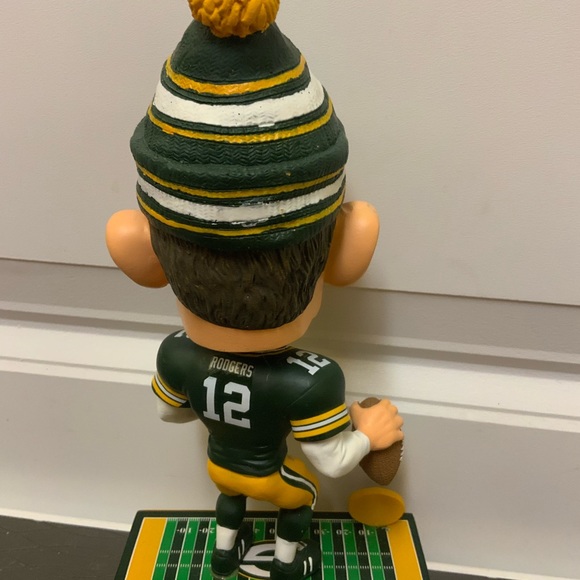 Aaron Rodgers Green Bay Packers NFL Caricature Limited Edition Bobblehead, NIB - Picture 5 of 6